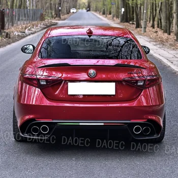 Задний спойлер Alfa Romeo giulia qv с трехцветной декоративной полосой из углеродного волокна, внешние аксессуары