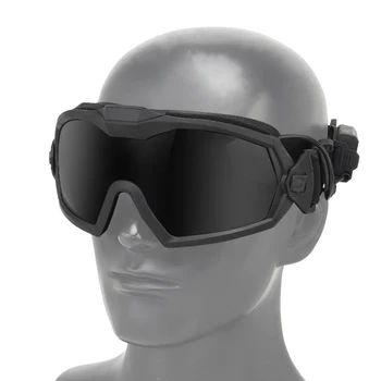 Защитные очки с прозрачными линзами, очки для пейнтбола с микровентилятором, устойчивые к царапинам, защитные очки для охоты