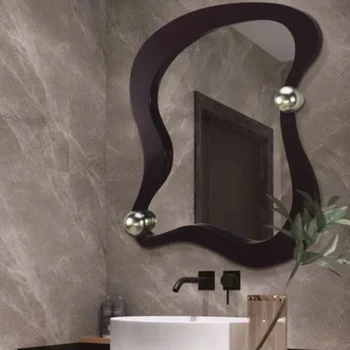 Зеркало для отеля специальной формы с защитой от запотевания, зеркало для ванной комнаты, светодиодное зеркало для макияжа, простой и продвинутый подход