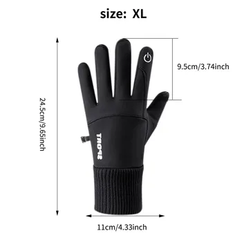 Зимние теплые женские перчатки с сенсорным экраном, зимние перчатки, водонепроницаемые, противоскользящие, для скалолазания, верховой езды, перчатки для вождения с сенсорным экраном