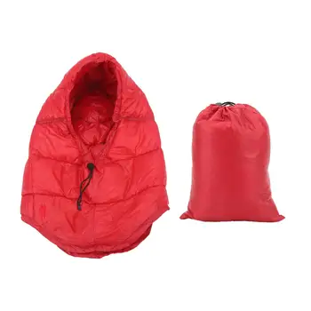 Зимняя теплая шапка с завязками из нейлона и утиного пуха + сумка для хранения