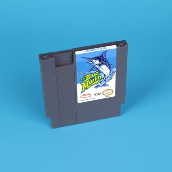 Игровая карта Blue Marlin для NES с 72 контактами, 8-битный консольный картридж для видеоигр