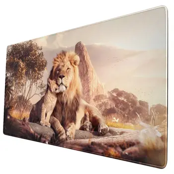 Игровой коврик для мыши Lion Nature Animals Wildlife PC Carpet XL Резиновый коврик для мыши для геймеров