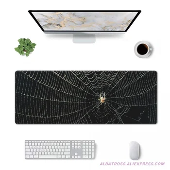 Игровой коврик для мыши Spider Web с резиновыми прошитыми краями Коврик для мыши 31.5 