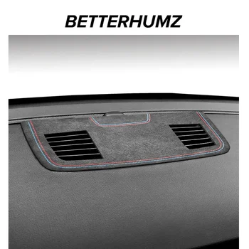 Изготовлен из Алькантары Для BMW E90 E92 E93 3 серии Динамик Приборной Панели Автомобиля Вентиляционное Отверстие На Выходе Рамка Отделка Наклейка Аксессуары Для Интерьера Авто