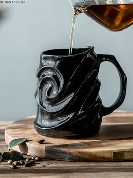 Керамическая кофейная кружка в стиле ретро, переделанная в печь, чашка для пары, дворцовая керамическая кружка в европейском стиле, 500 мл, чашки для воды большой емкости