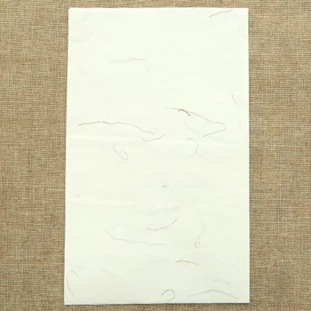 Китайская Каллиграфическая Рисовая Бумага Сюань: 40 Листов Натуральной Цветочной Бумаги Сюань Суми Кисточка Папиросная Бумага для Рукоделия Написание Писем