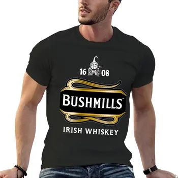 Классическая футболка Bushmills, летняя одежда, футболки с графическим рисунком, футболки с аниме, футболки для мужчин, упаковка
