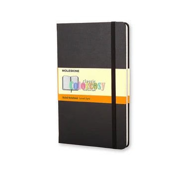 Классический блокнот Moleskine, твердая обложка, большой, 240 страниц, Идеальный блокнот для ведения дневников, ежедневника или заметок