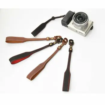 Кожаный ремешок для камеры, универсальный ремешок для переноски на запястье, ремешок-ручка для цифровой зеркальной камеры Sony Canon DSLR SLR