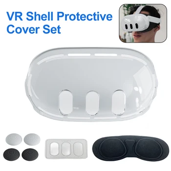 Комплект защитных чехлов Clear VR Shell Rocker Cap VR Shell Front Protector Kit Защитная пленка для линз для аксессуаров Meta Quest 3 VR