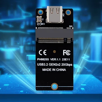 Конвертер SSD M.2 в Type C USB3.2 Gen2x2 NVME Riser Board 20 Гбит/с Плата Адаптера ASM2364 2000 Мбит/с для SSD 2230/42/60/80 Прямая поставка