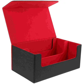Коробка для хранения торговых карточек, держатель для карт с магнитной застежкой, износостойкий контейнер для игровых карточек