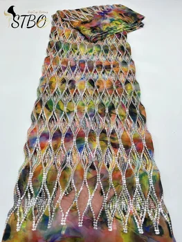 Красочный высококачественный симпатичный модный дизайн, ручная вышивка из органзы, сетка, кружево, бусины, блестки для изготовления вечернего платья