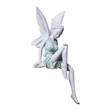 Крылья ангела цветочной феи, украшения из смолы, украшение для сада и офиса