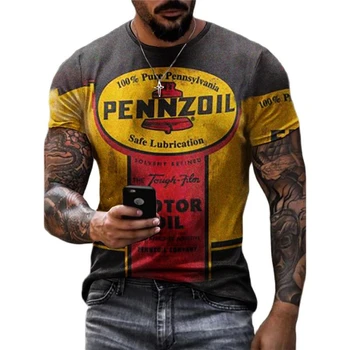 Летняя Новая графическая повседневная футболка с короткими рукавами для мужчин, уличная одежда большого размера с цифровой 3D печатью, футболки большого размера для мужчин