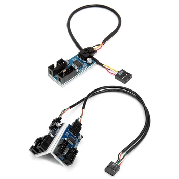 материнская плата 30 см USB 9-контактный разъем-удлинитель разветвитель кабеля концентратор Разъем адаптера
