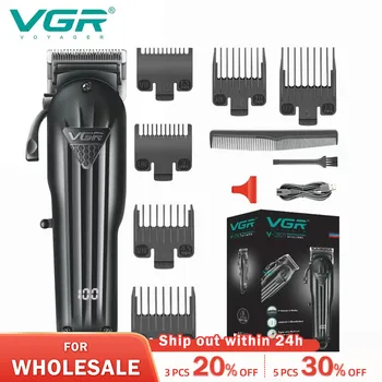 Машинка для стрижки волос VGR Профессиональная Машинка Для стрижки Волос Триммер Для волос Регулируемый Беспроводной Перезаряжаемый V 282