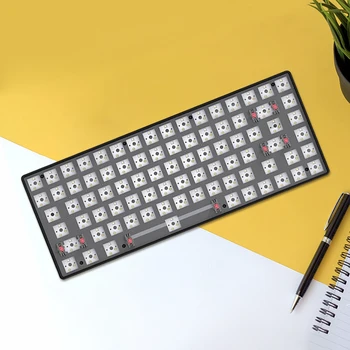 Механическая проводная клавиатура на 100 клавиш, совместимая с Type-C, портативная механическая клавиатура для компьютера для геймеров, портативных ПК