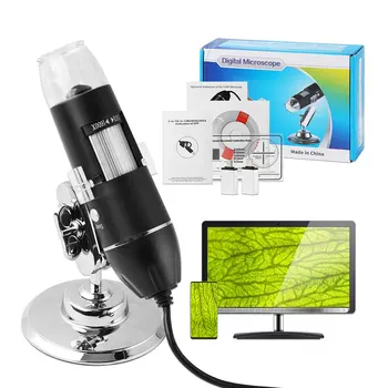Микроскоп 1600X Портативный Светодиодный Цифровой микроскоп, интерфейс USB, Электронные микроскопы, детектор волос, кожи головы, анализатор кожи