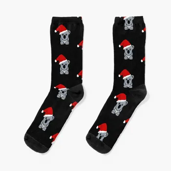 Милые рождественские носки с коалой оптом в стиле хип-хоп с принтом, яркие носки с подвязками для мужчин и женщин