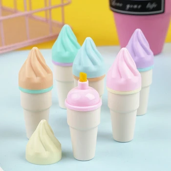 Милый набор фломастеров и маркеров для мороженого, разноцветные ручки, прочные, хорошо сделанные