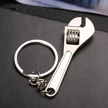 Мини-гаечный ключ Брелок для автомобиля Металлический Регулируемый Универсальный гаечный ключ для ремонта ручных инструментов