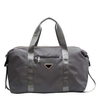 Модная серая женская спортивная сумка для тренажерного зала, сумка для йоги через плечо, легкий Оксфордский рюкзак для хранения багажа, дорожный рюкзак для мужчин