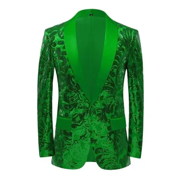 Модный мужской пиджак с блестками 2023, новое мужское роскошное платье для выступлений на свадебной танцевальной вечеринке, мужской блейзер, пальто