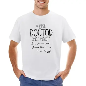 Мудрый доктор однажды написал футболки-топы Эстетическая одежда милые топы-заготовки футболки мужские