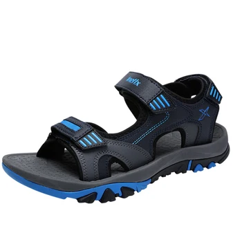 Мужская пляжная обувь, нескользящие сандалии для средней школы, Новинка лета 2019, мужские молодежные уличные сандалии для младших школьников