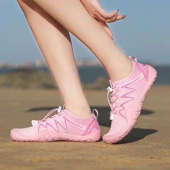 Мужские кроссовки для бега на платформе, повседневная весенне-осенняя обувь для болотных прогулок большого размера, уличная пляжная обувь для плавания, однотонная обувь