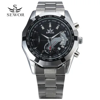 Мужские часы SEWOR Люксовый бренд Автоматические механические часы Мужские военные спортивные часы Мужские наручные часы для мужчин relogio masculino
