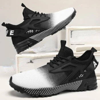 Мужчины 2023 Новая трендовая мужская обувь для бега на шнуровке, Корейская версия, легкая повседневная спортивная обувь 