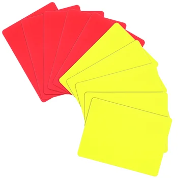 Набор Судейских Карточек Футбол Стандартные Карточки Футбола Красные Желтые Судейские Карточки Оборудование Для Подготовки к Футбольному Матчу на Открытом воздухе