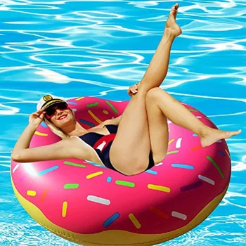Надувное кольцо для плавания Donut, качественный поплавок для бассейна для взрослых, детский пляжный круг для плавания, кольцевой матрас для игрушек в бассейне, сиденье