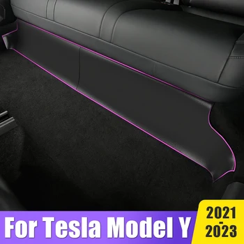 Накладка Для Защиты Нижней Части Заднего Сиденья Автомобиля От Ударов ABS Для Tesla Model Y ModelY 2021 2022 2023 Пассажирские Защитные Аксессуары От Загрязнения