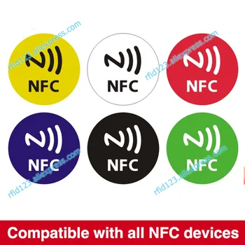 Наклейка NFC Ntag213 13,56 МГц NTAG 213 Универсальная Этикетка RFID-метка с памятью 144 байта