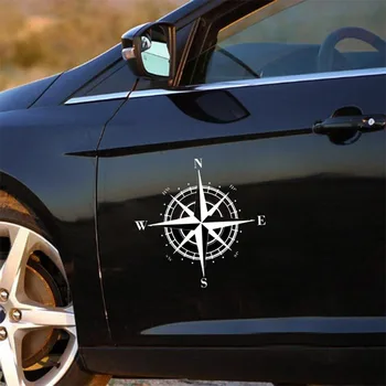 Наклейка на автомобиль 15 см * 15 см 3D наклейки с компасом NSWE Забавная виниловая наклейка для укладки автомобиля Наклейка мотоцикла на автомобиль
