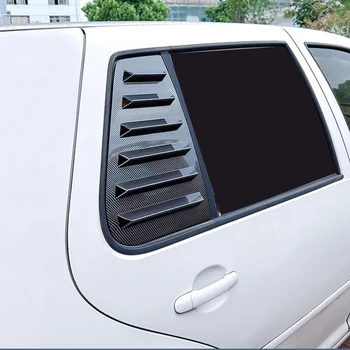 Наклейки на Треугольные жалюзи на задние стекла автомобиля для VW Golf 4 MK4 1997-2006 для стайлинга автомобилей