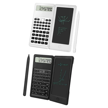 Научный калькулятор с 10-значным ЖК-дисплеем, инженерный калькулятор с планшетом для письма для средней школы и колледжа
