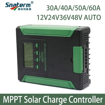 Недавно MPPT 30A 40A 50A 60A 12 В/24 В/36 В/48 В Автоматический Контроллер Заряда Солнечной Батареи ЖК-дисплей USB 5 В/3A для литиевых