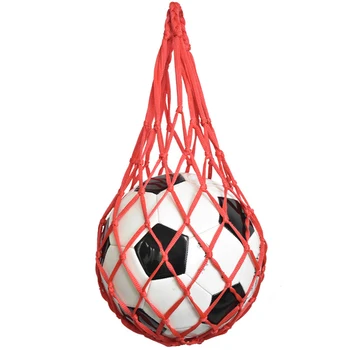 Нейлоновая сетчатая сумка для переноски мяча Сетка для волейбола, баскетбола, футбола, футляр для футбола