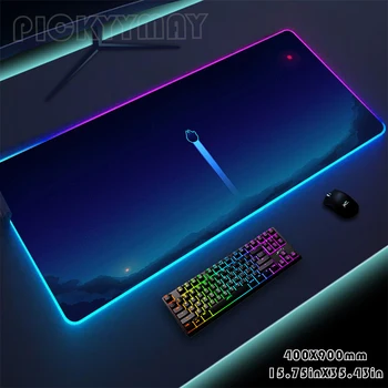 Неоновый RGB коврик для мыши Большие Коврики для мыши Penk Gamer Коврик для мыши СВЕТОДИОДНЫЙ настольный коврик для мыши Коврики для ноутбука с подсветкой Светящиеся коврики для клавиатуры