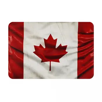 Нескользящий ковер для ванной с национальным флагом Канада Волна Коврик для гостиной Коврик для входной двери Коврик для украшения пола