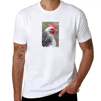 Новая белая футболка Sussex Hen by Frances Howe, короткая быстросохнущая футболка, винтажная футболка, мужские футболки, комплект