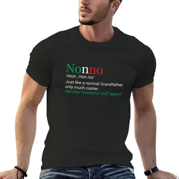 Новая забавная футболка в подарок итальянскому дедушке Nonno, топы, черные футболки, футболки с аниме, графические футболки, мужские однотонные футболки