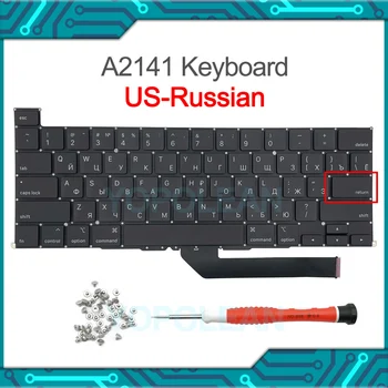 Новая клавиатура A2141 Русской раскладки US-RU Для MacBook Pro Retina 16