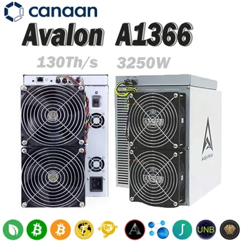 Новая крипто-майнинговая машина Avalon A1366 130Th/s Miner мощностью 3250 Вт для майнинга BTC, бесплатная доставка