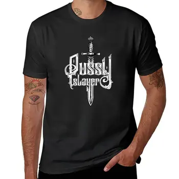 Новая рубашка Pussy slayer, винтажная футболка для мужчин и женщин, футболка для мальчика, кавайная одежда, футболки в тяжелом весе для мужчин